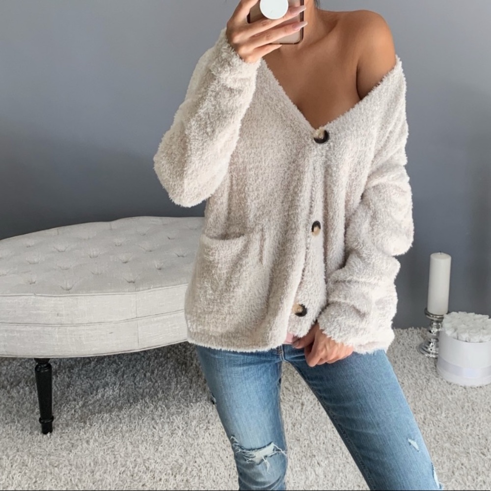 Feather sweater